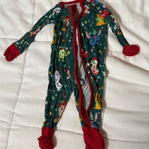 Little sleepies Disney Christmas zippy pajamas
